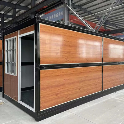 Casa de contêiner dobrável pré-fabricada resistente à ferrugem fácil de instalar