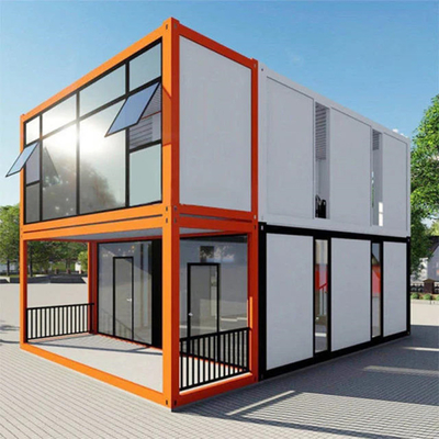 Fácil Instalação Flat Pack Container House para armazém com estrutura de aço leve