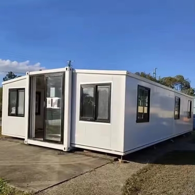 Container de embarque de 3 camas expansível Casa impermeável com 74m2 para viver em família