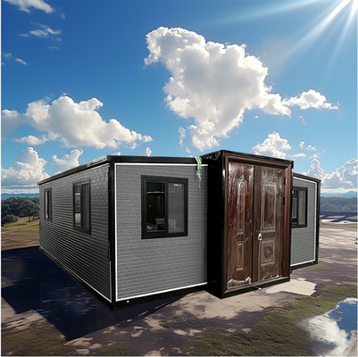 2 e 3 quartos Casa de contêineres de vida expansível Casa de contêineres modulares com estrutura de aço