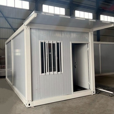 Casas móveis modulares de contêineres de embalagem plana para lojas de quiosques de escritório