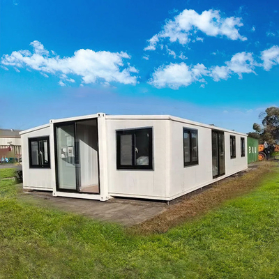 Residencial Comercial Instalação rápida Casa pré-fabricada expansível Estrutura de aço com 2 e 3 quartos