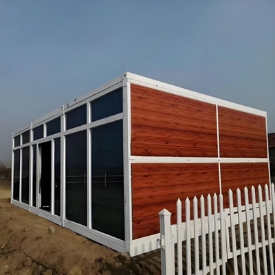 Casa de contêineres dobrável de aço galvanizado segura 10ft Instalação fácil e transporte