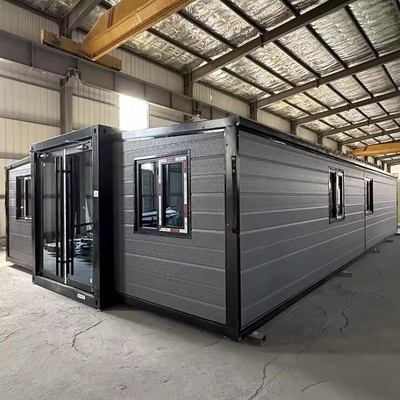 Casa de contêiner de transporte pré-fabricada expansível casas de 3 quartos