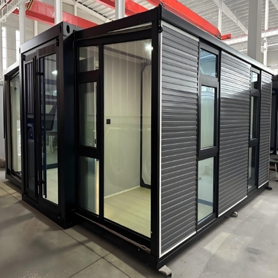 Casa de contêiner de transporte de 2 quartos expansível com flexibilidade e sustentabilidade