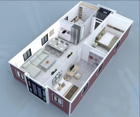 Casa em contêiner de 1 a 6 quartos