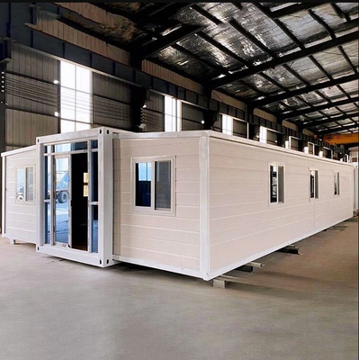 Venda a retalho 20FT/30FT/40FT Embalagem de filme de plástico personalizado Casa de contentores móveis dobráveis expansíveis